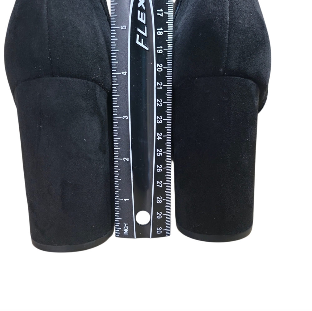 Cloudwalkers Black Faux Suede Ankle Boots Womens 10W - Picture 5 of 10